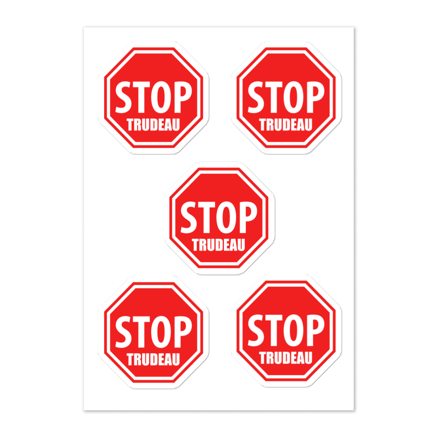 Stop Trudeau Sticker sheet
