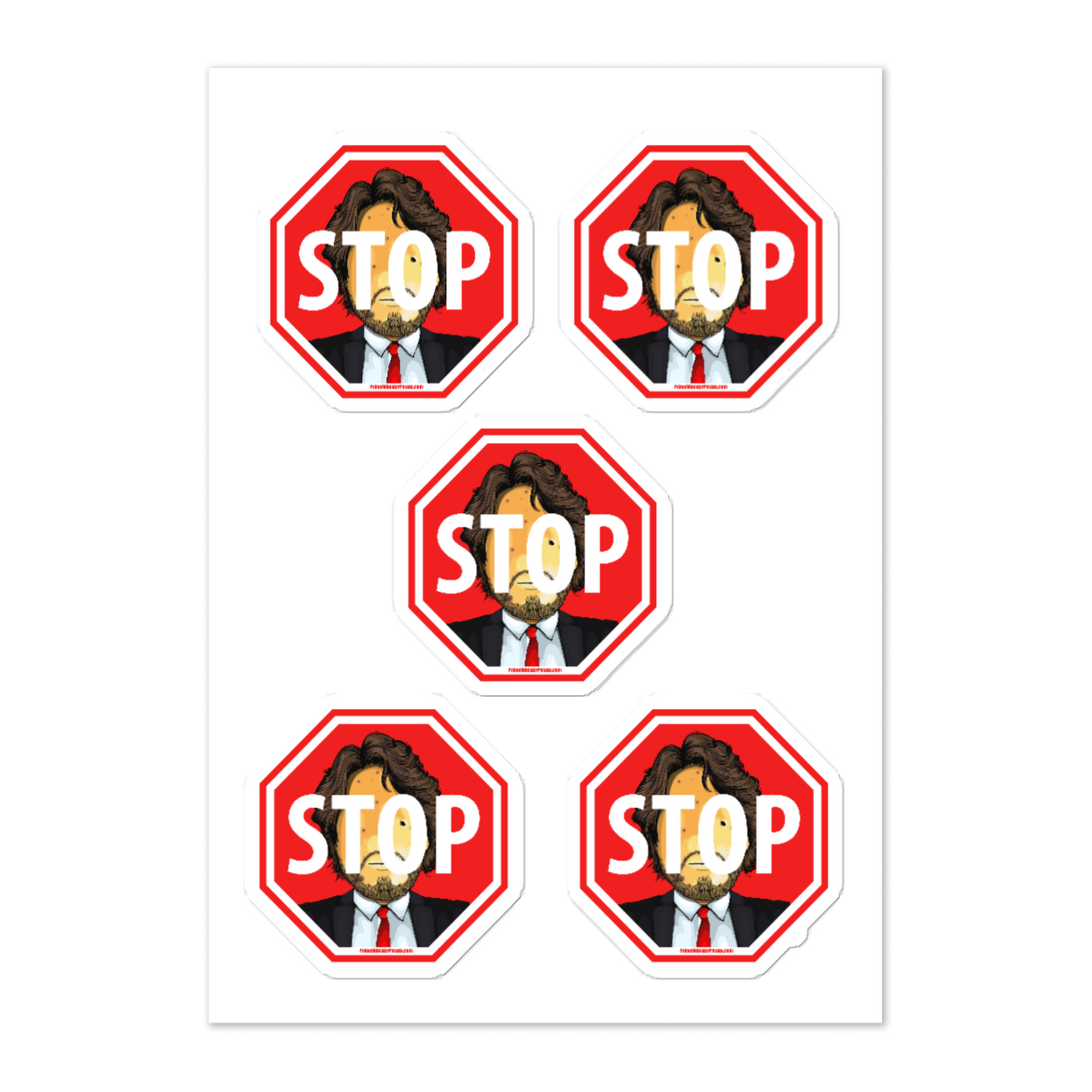 Little Potato Stop Sign Sticker Sheet