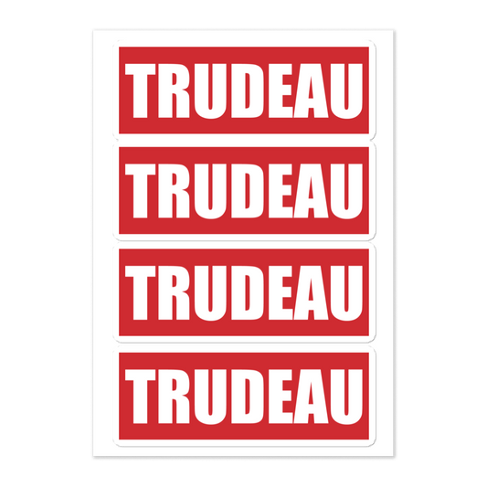 Not Stop Trudeau Stop Sign Stickers
