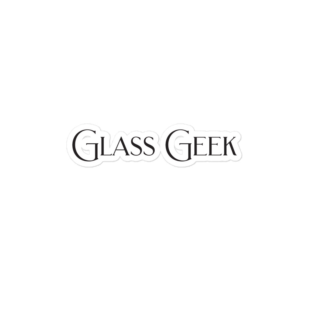 Glass Geek - Vinyl Cut Sticker