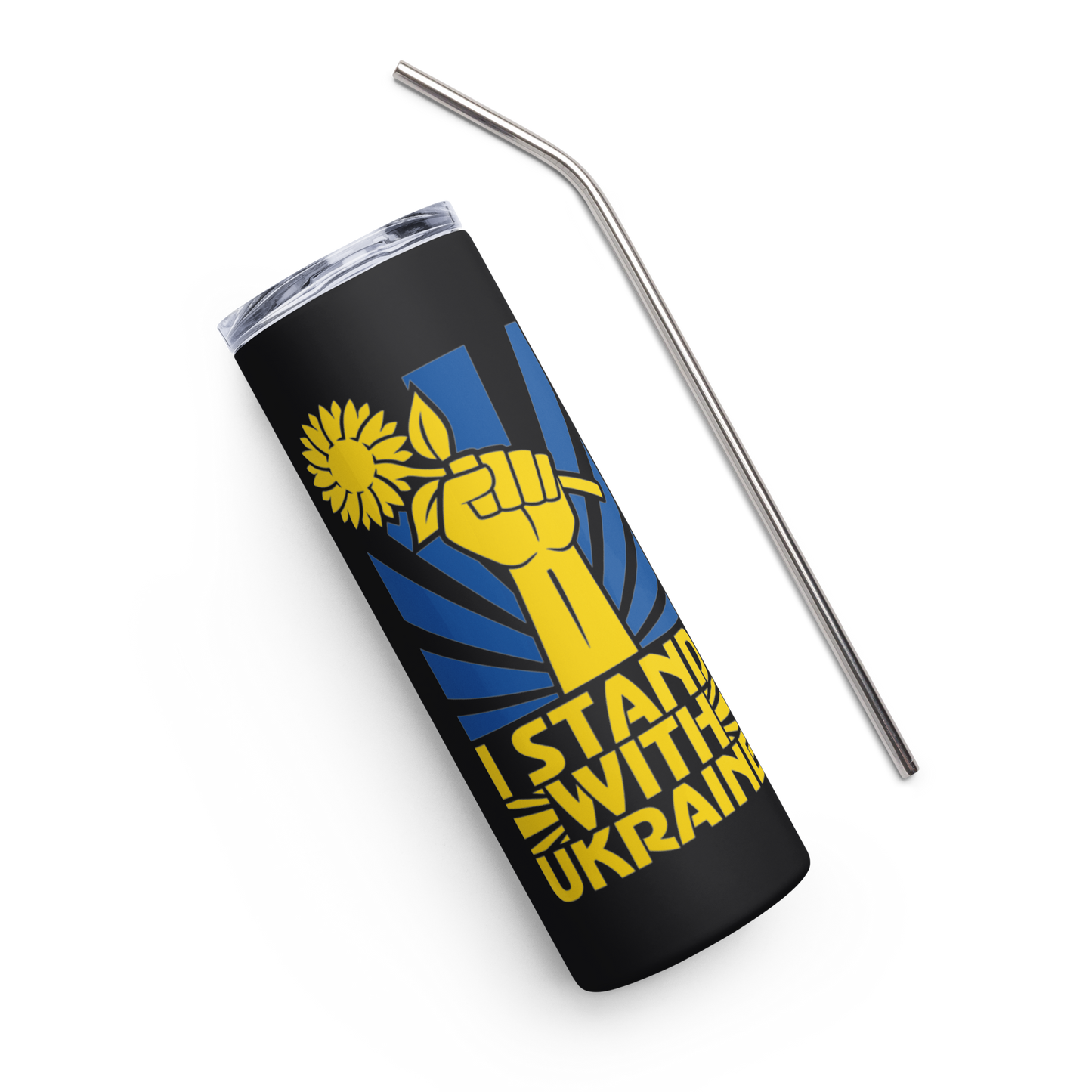 I Stand With Ukraine Stainless Tumbler