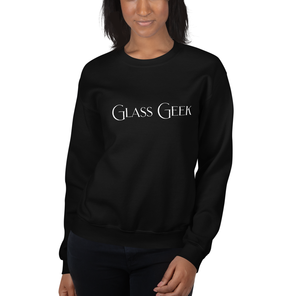Glass Geek - Dark Colors - Unisex Crew Neck Sweatshirt - Gildan 18000