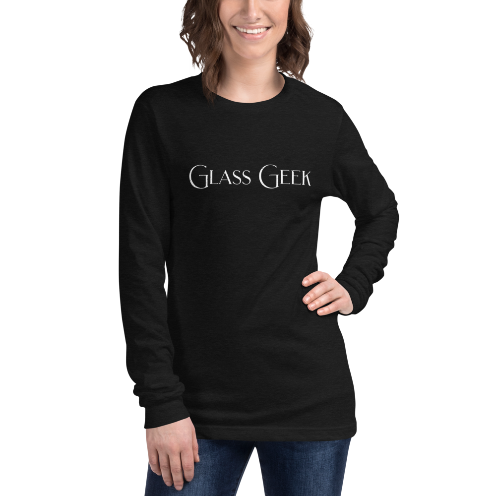 Glass Geek - Dark Colors - Unisex Long Sleeve Tee - Bella + Canvas 3501