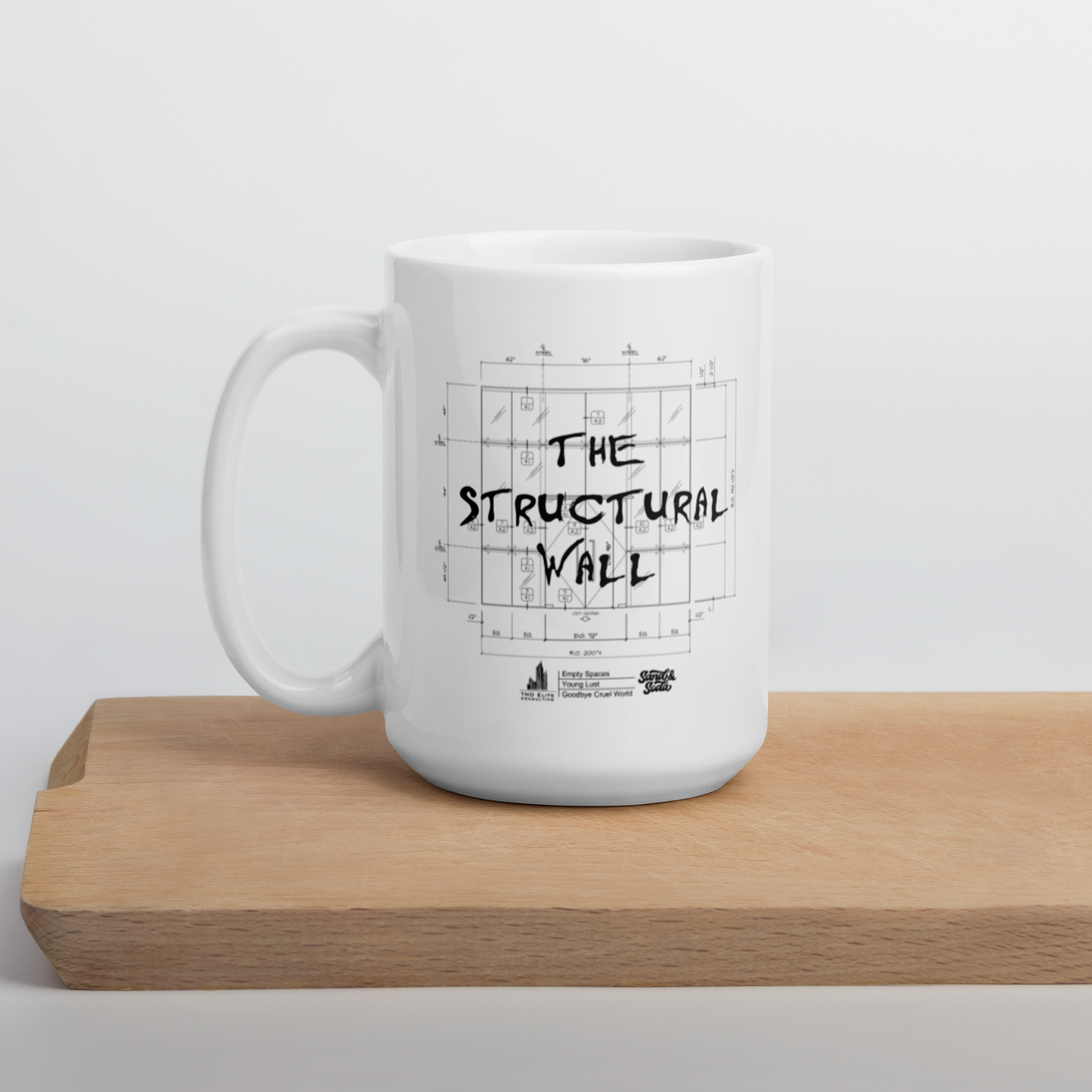 The Structural Wall White Glossy Mug