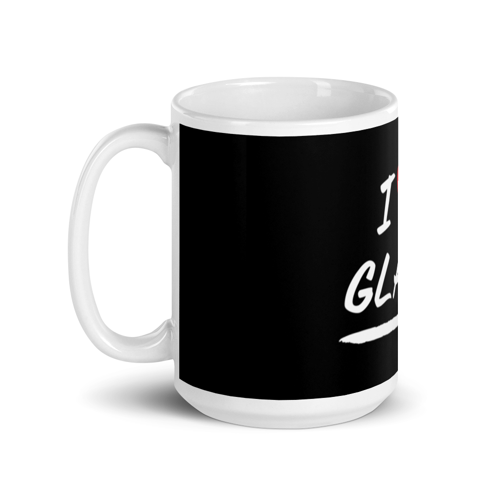 I Love Glass - Large 15oz. Glossy Mug