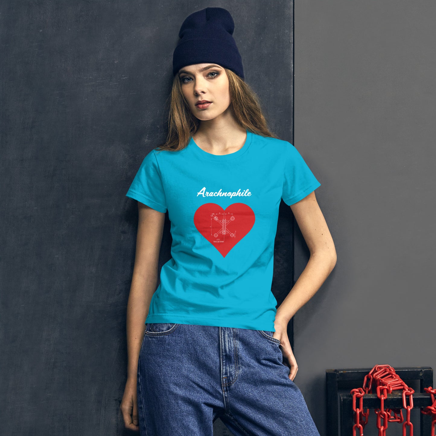 Arachnophile Love - Women's Fashion Fit T-Shirt - Gildan 880