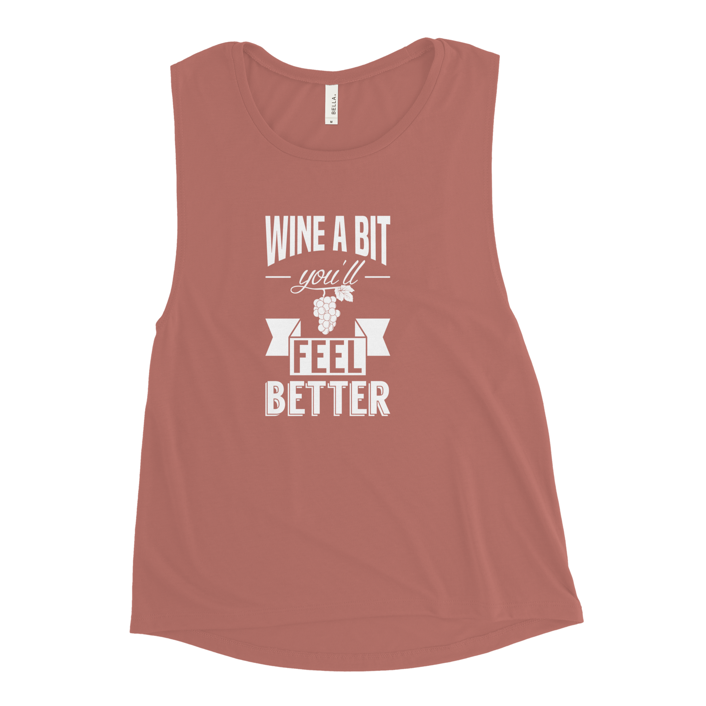 Wine a Bit - Women's Muscle Tank - Bella + Canvas